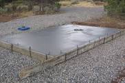 concrete slab shed foundation construction