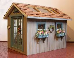 gable style shed with windows