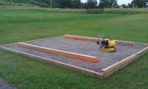 gravel shed base