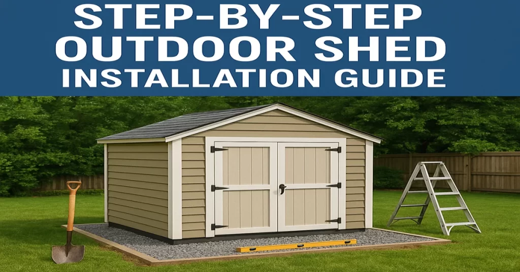 how to install an outdoor shed