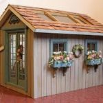 gable style shed with windows