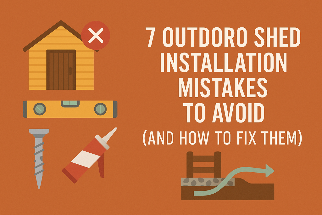 shed installation mistakes