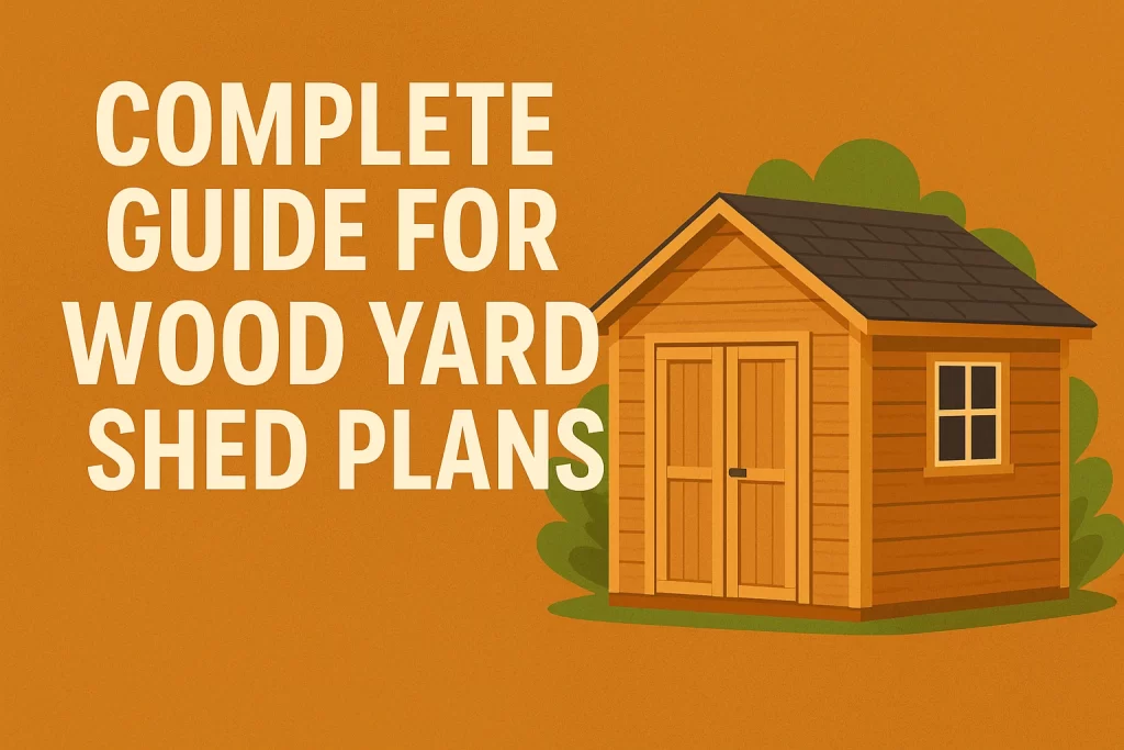 wood yard shed plans